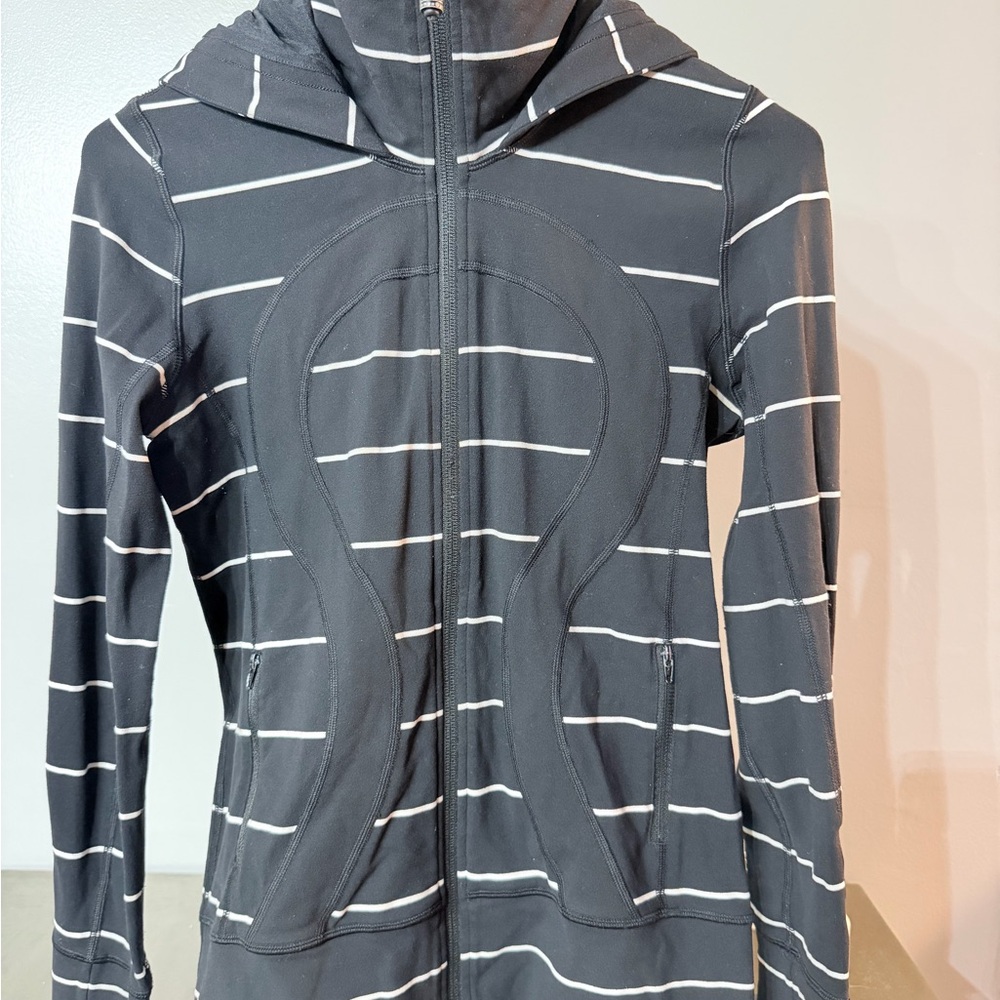 lululemon athletica Black and White Striped Jacket